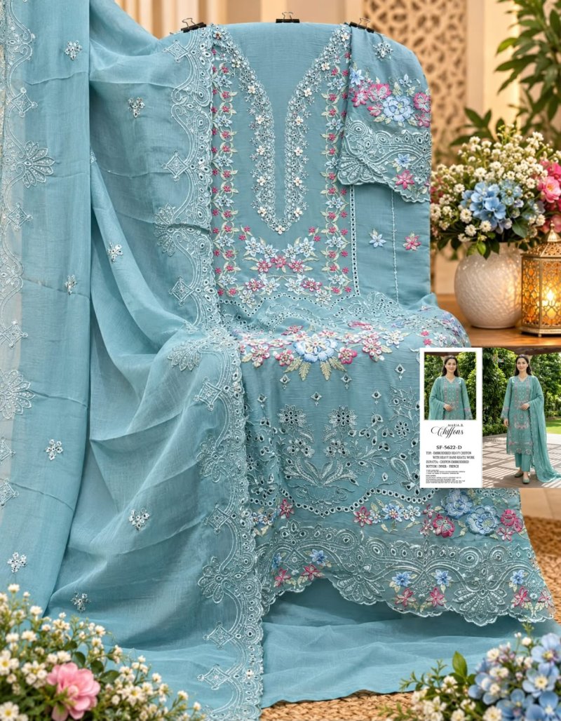 Sf 5622 A To D By Shree Chiffon Pakistani Salwar Suits